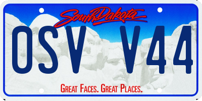 SD license plate 0SVV44