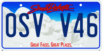 SD license plate 0SVV46