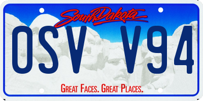 SD license plate 0SVV94