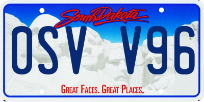 SD license plate 0SVV96