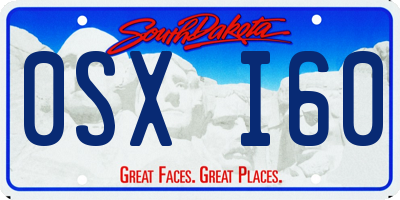 SD license plate 0SXI60