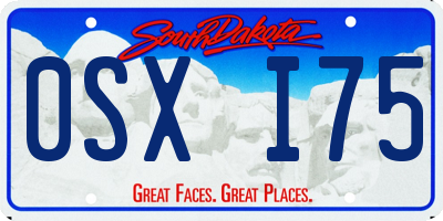 SD license plate 0SXI75