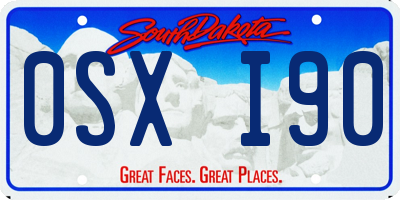 SD license plate 0SXI90