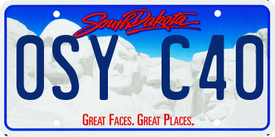 SD license plate 0SYC40