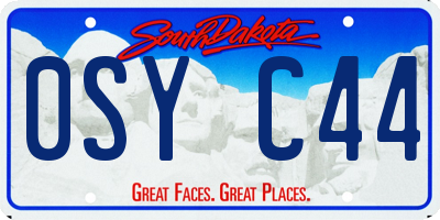 SD license plate 0SYC44