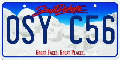 SD license plate 0SYC56