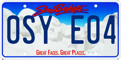 SD license plate 0SYE04