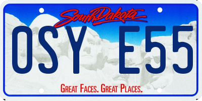 SD license plate 0SYE55