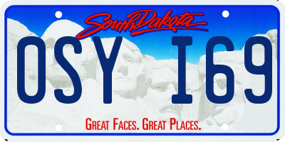 SD license plate 0SYI69