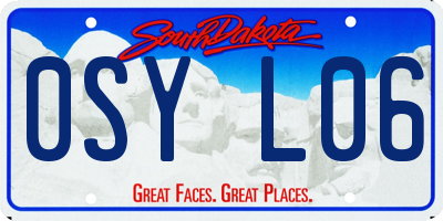 SD license plate 0SYL06