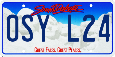 SD license plate 0SYL24