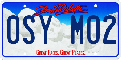 SD license plate 0SYM02