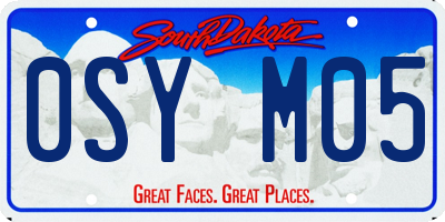 SD license plate 0SYM05