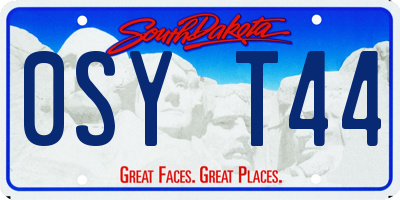 SD license plate 0SYT44