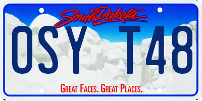 SD license plate 0SYT48