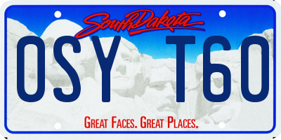 SD license plate 0SYT60