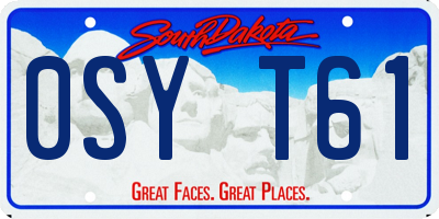 SD license plate 0SYT61