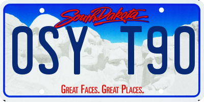 SD license plate 0SYT90