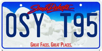 SD license plate 0SYT95