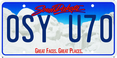 SD license plate 0SYU70