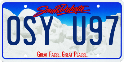 SD license plate 0SYU97