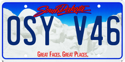 SD license plate 0SYV46