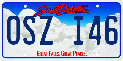 SD license plate 0SZI46