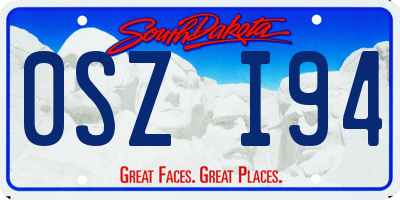 SD license plate 0SZI94