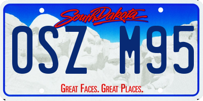 SD license plate 0SZM95