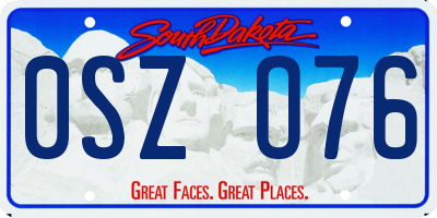 SD license plate 0SZO76