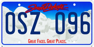 SD license plate 0SZO96