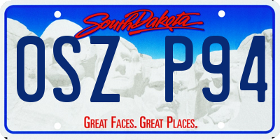 SD license plate 0SZP94