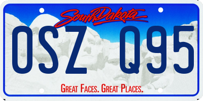 SD license plate 0SZQ95