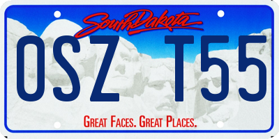 SD license plate 0SZT55