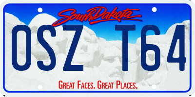 SD license plate 0SZT64