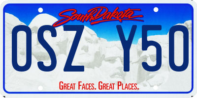 SD license plate 0SZY50
