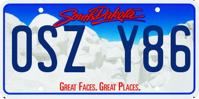 SD license plate 0SZY86
