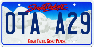 SD license plate 0TAA29
