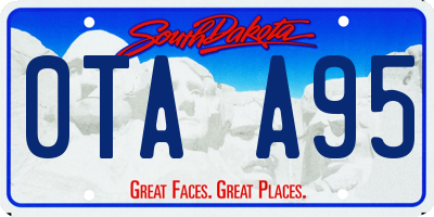SD license plate 0TAA95
