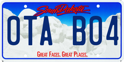 SD license plate 0TAB04