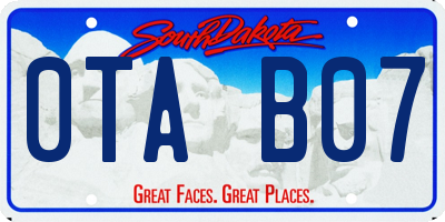 SD license plate 0TAB07