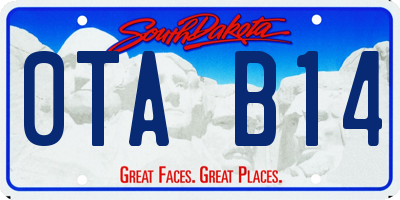 SD license plate 0TAB14