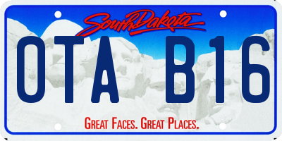 SD license plate 0TAB16