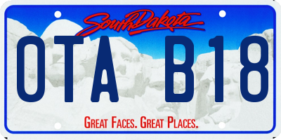 SD license plate 0TAB18