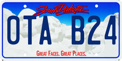 SD license plate 0TAB24