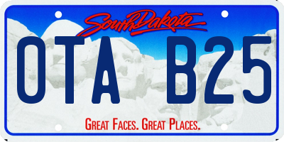 SD license plate 0TAB25