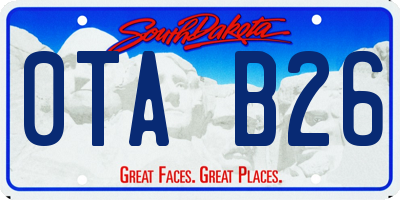 SD license plate 0TAB26