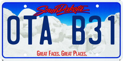 SD license plate 0TAB31