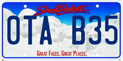 SD license plate 0TAB35