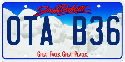 SD license plate 0TAB36
